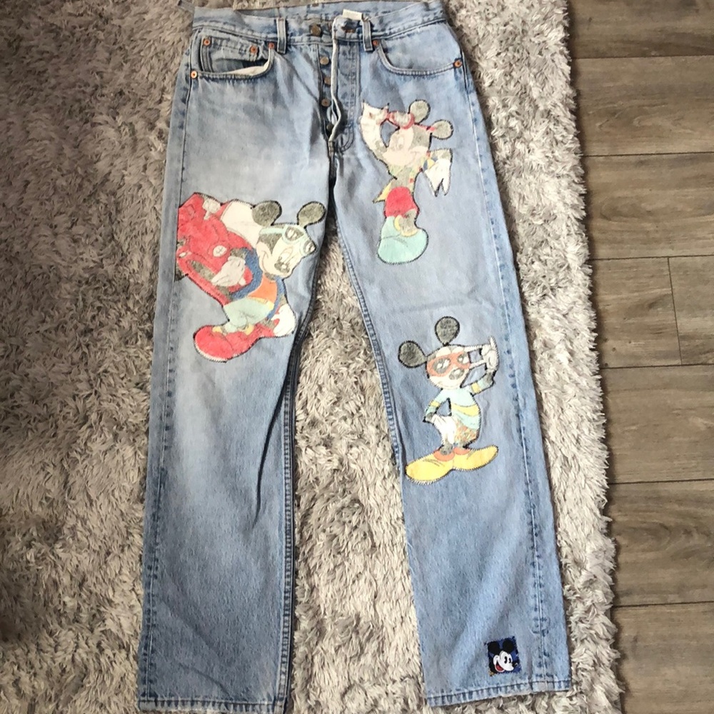 “TOO CUTE” Mickey Mouse Levis Denim